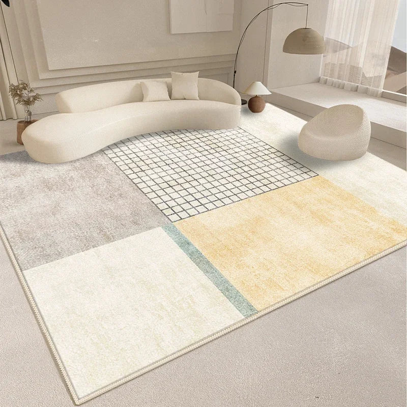 Minimalism Style Carpet Living Room Decoration Fluffy Soft Rugs for Bedroom Abstract Large Plush Rug Home Thickened Floor Mat