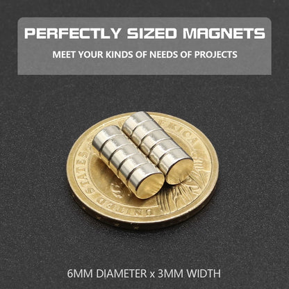Super Powerful round Neodymium Magnet NdFeB N35 Strong Permanent Magnetic Imans for Refrigerator Various Sizes 2x2/4x2/5x1/6x2/8