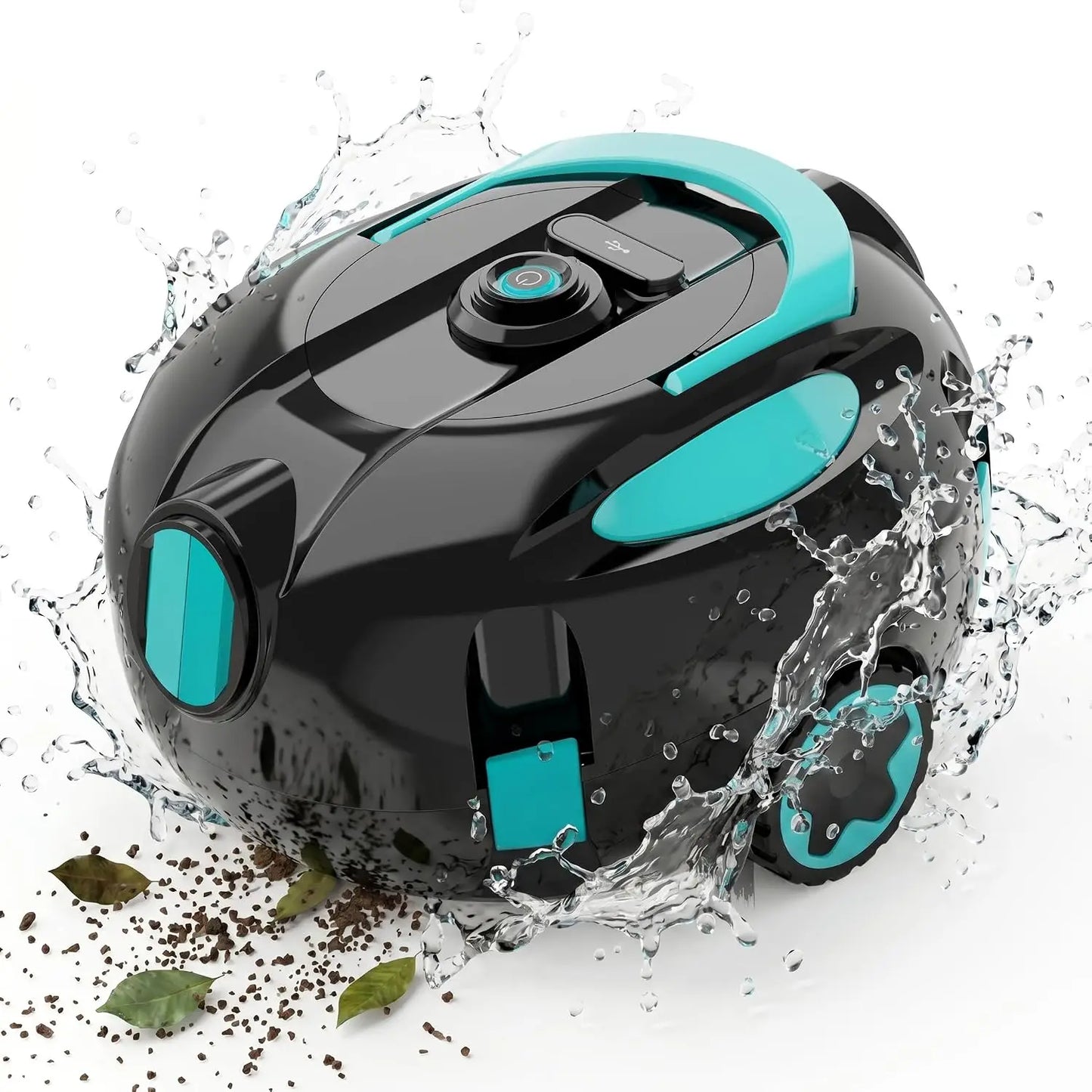 Cordless Robotic Pool Cleaner Featuring an Ultra-Long 160-Minute Battery Life, IPX8 Waterproof Rating, and Powerful Suction; Capable of Cleaning Pools up to 1,100 Square Feet, It Comes with a Retrieval Rope and Cleaning Brush