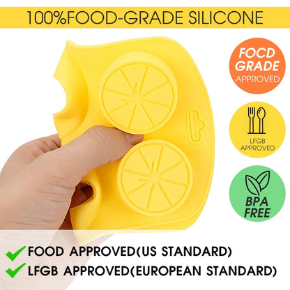 Silicone Ice Mold Fruit Shape Chocolate Candy Molds Set 6 Cavity Silicone Baking Mold Ice Cube Tray-Wedding,Parties DIY Crafts