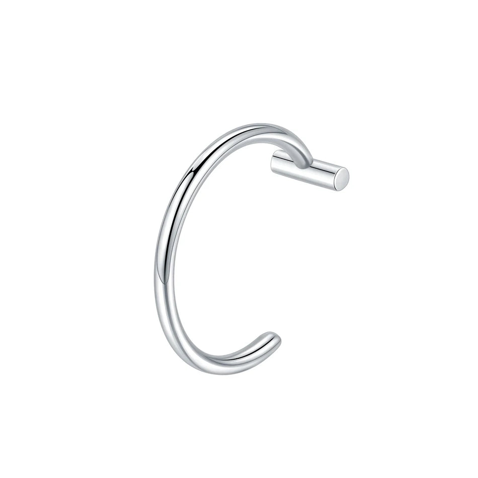 1PC Stainless Steel Fake Nose Ring Hoop Septum Rings Non-Pierced C Clip Lip Ring Earring Fake Nose Piercings Women Body Jewelry