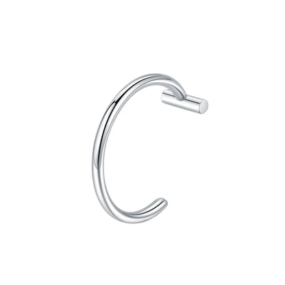 1PC Stainless Steel Fake Nose Ring Hoop Septum Rings Non-Pierced C Clip Lip Ring Earring Fake Nose Piercings Women Body Jewelry