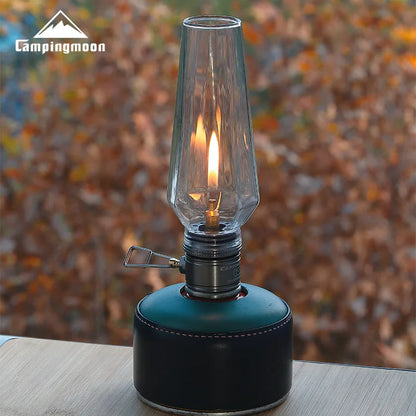 CAMPINGMOON T-1 Outdoor Gas Coreless Candle Lamp Gasification Tent Gas Lamp Atmosphere Camping Flat Gas Candle Lamp