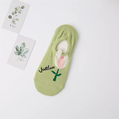 New Women Socks Korean Style Flower Trend Casual Cotton Socks Girls Frilly Ruffle Cute Sweet Breathable Kawaii Crew Socks Girls