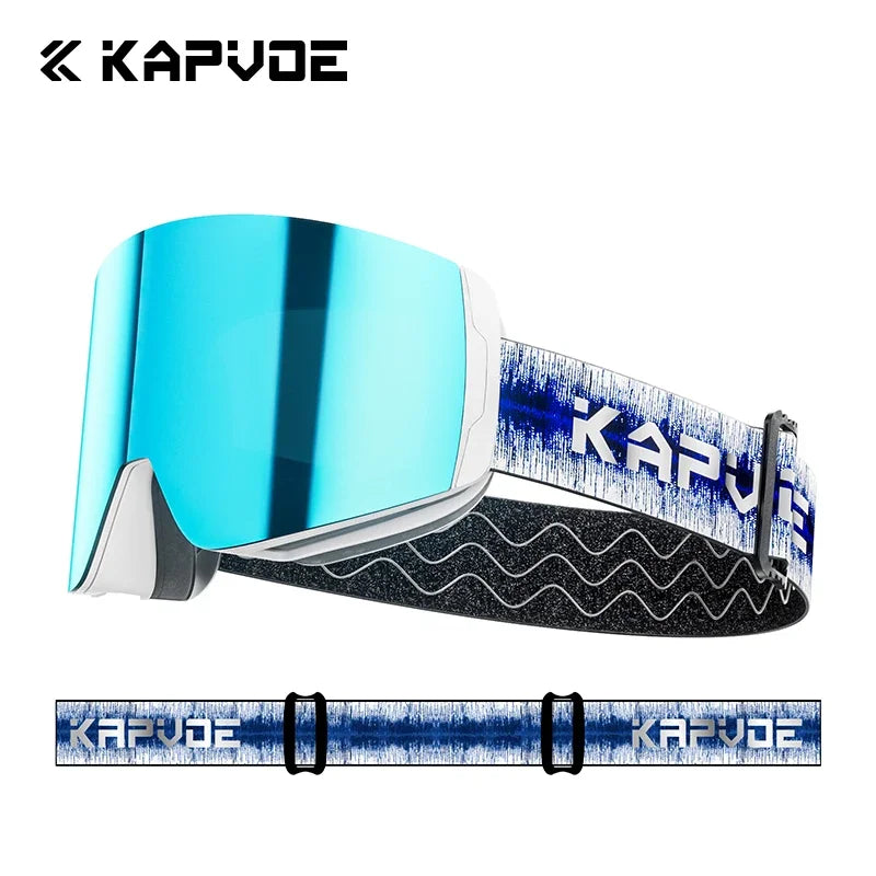 Kapvoe Snow Goggles Ski Snowboarding Skiing Sunglasses for Women Men Anti-Fog Lens UV400 Photochromic Glasses Motorcycle Glasses