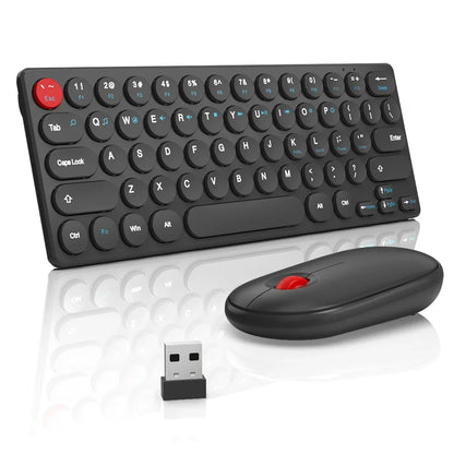 2.4G Wireless Keyboard and Mouse Combo Battery Power Bluetooth Keyboard and Mouse Set for Laptop for Ipad Cell Phone Tablet