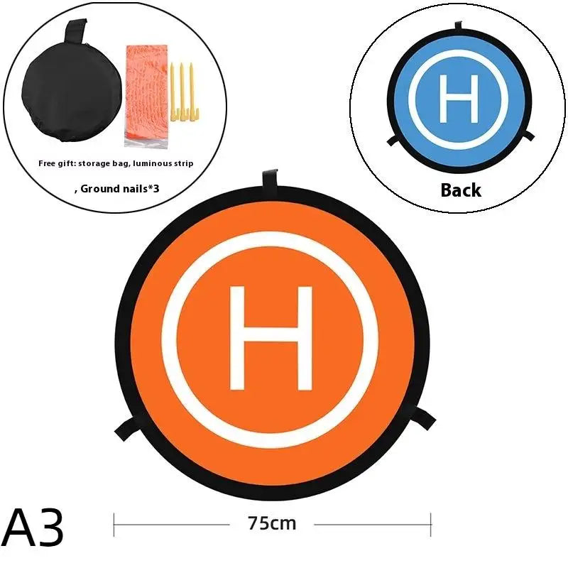 Drone Landing Pad 55cm Foldable Waterproof Double-Sided Portable Helipad for RC Drone Quadcopter