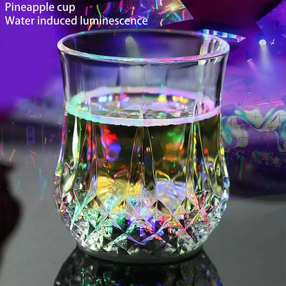 Light Up LED Pineapple Cup 500ml Colorful Flashing Drinkware Glow Water Cup for Bar KTV Night Event