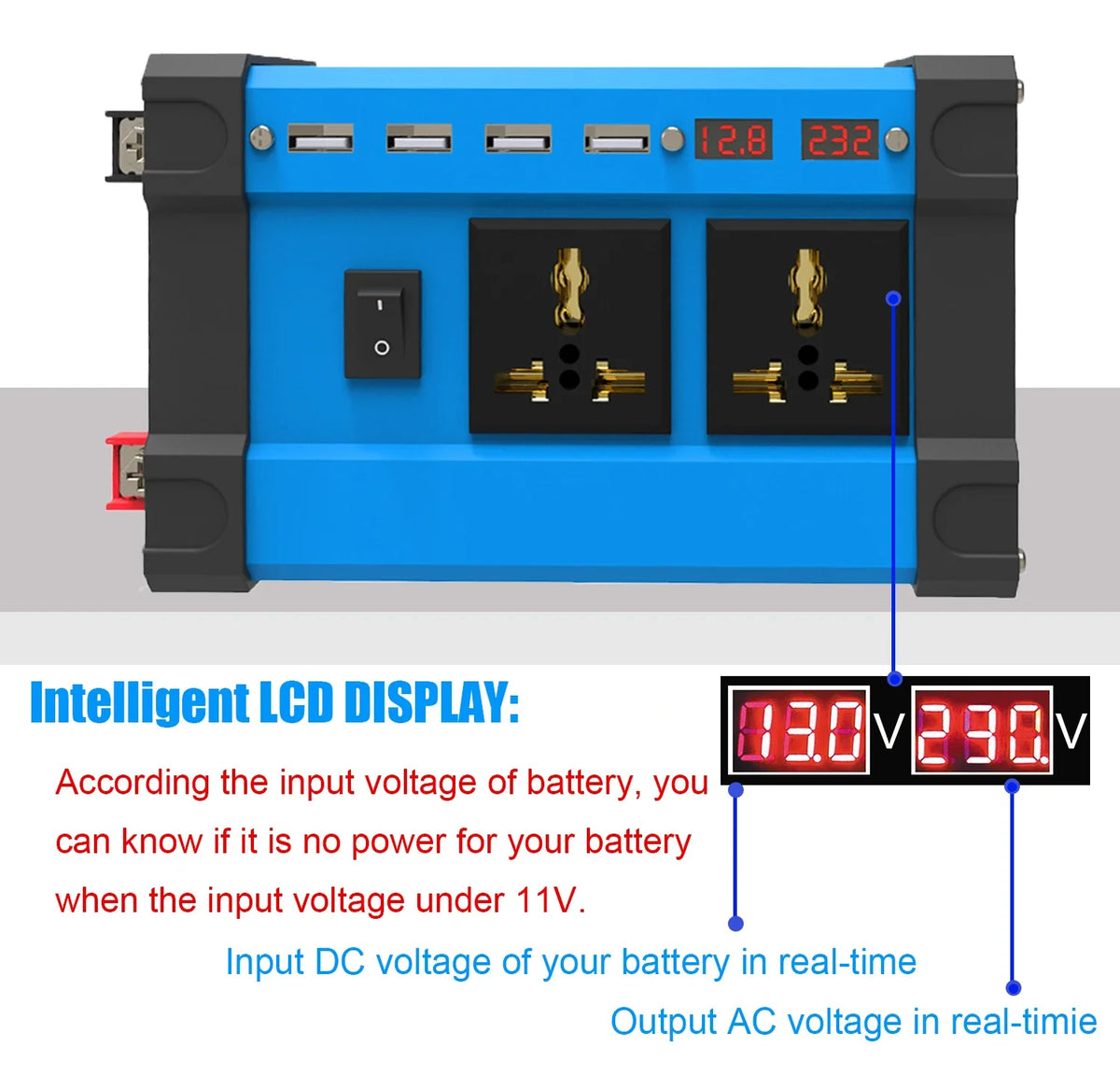6000W Solar Power Complete Kit 12V To 220V Inverter 30A Controller 2*300W Panel System for Home/RV/Camping Full House Generator