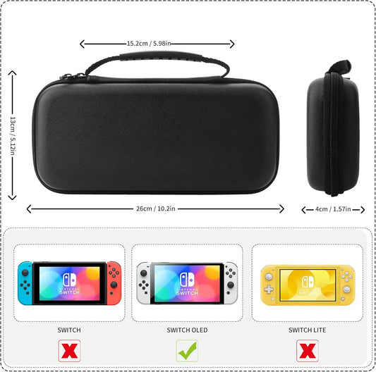 Lightweight Large Capacity Waterproof Switch 1 Portable Carrying Case - Console Accessory Protection Car Bag