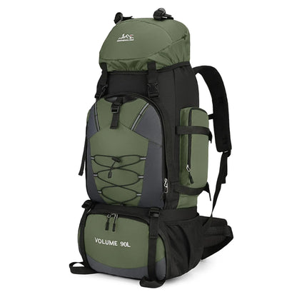 90L Hiking Backpack Men Women Large Capacity Outdoor Camping Rucksack Waterproof Travel Bag Mountaineering Trekking Bag