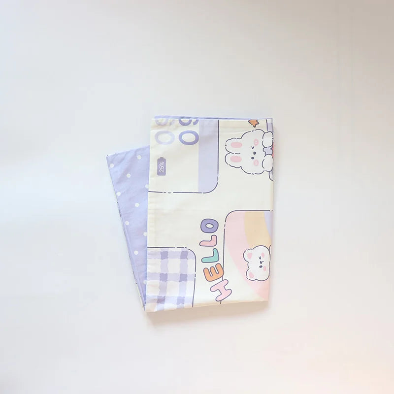 Kids Pillow with Pillowcase Set For Toddler Infant Soft Children Sleeping Pillow Core Cover for Baby Nursery Crib Travel 30x50cm
