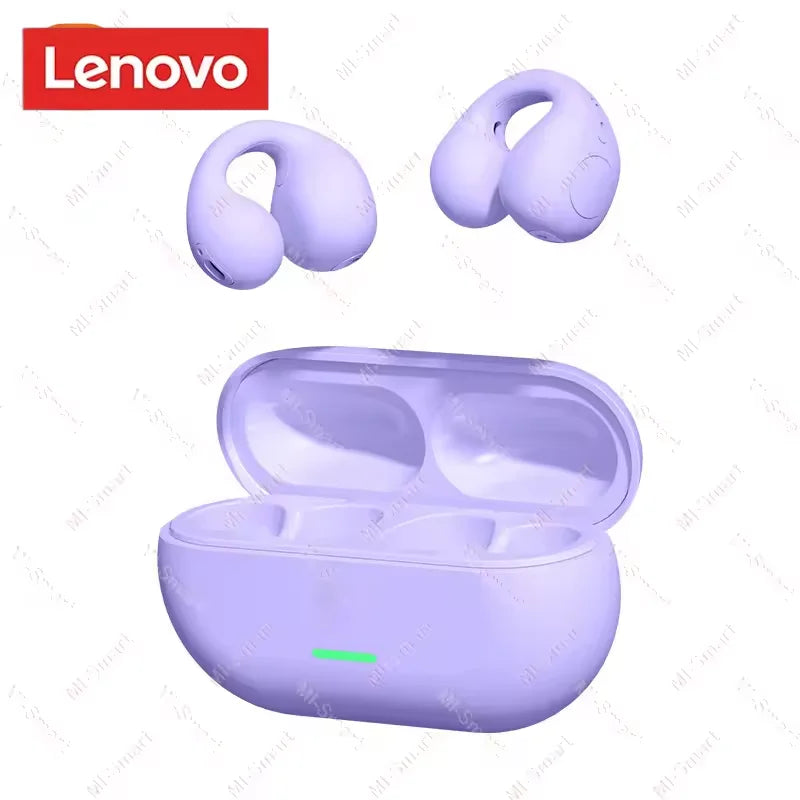 Original Lenovo BT Wireless Headphones Bone Conduction Sports Bluetooth Earphones 9D HiFi Sound Touch Control Non in Ear