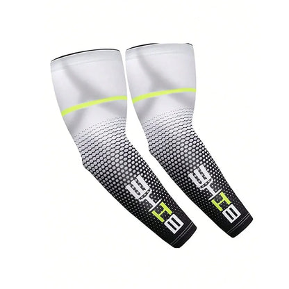 1/3Pairs Unisex Cycling Running Sports Sleeve Arm Cooling Sleeves UV Sun Protection Cuff Cover Protective Elastic Arm Sleeves