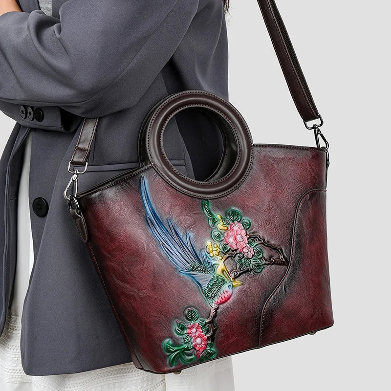 Luxury Designer Circular Handbag Women Shoulder Bag Classic Retro Handbag Fashionable Office Casual Medium-sized Crossbody Puse