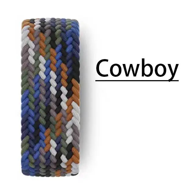 Band For Apple watch Series 10 11 46mm 42mm 9 7 8 5 SE 6 44mm 45mm 40mm 41mm Ultra 49mm bracelet correa Braided Solo Loop Strap