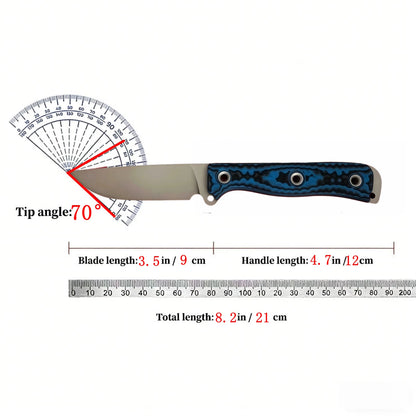 New Outdoor Camping Fixed Knife VG10 Steel High Hardness Camping Hiking Fishing Convenient Tool