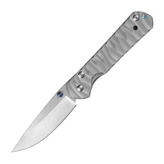 New Style Outdoor Pocket Folding Knife Damascus Steel Blade Titanium Alloy Handle Portable Knives Peeling Tool Jungle Knives