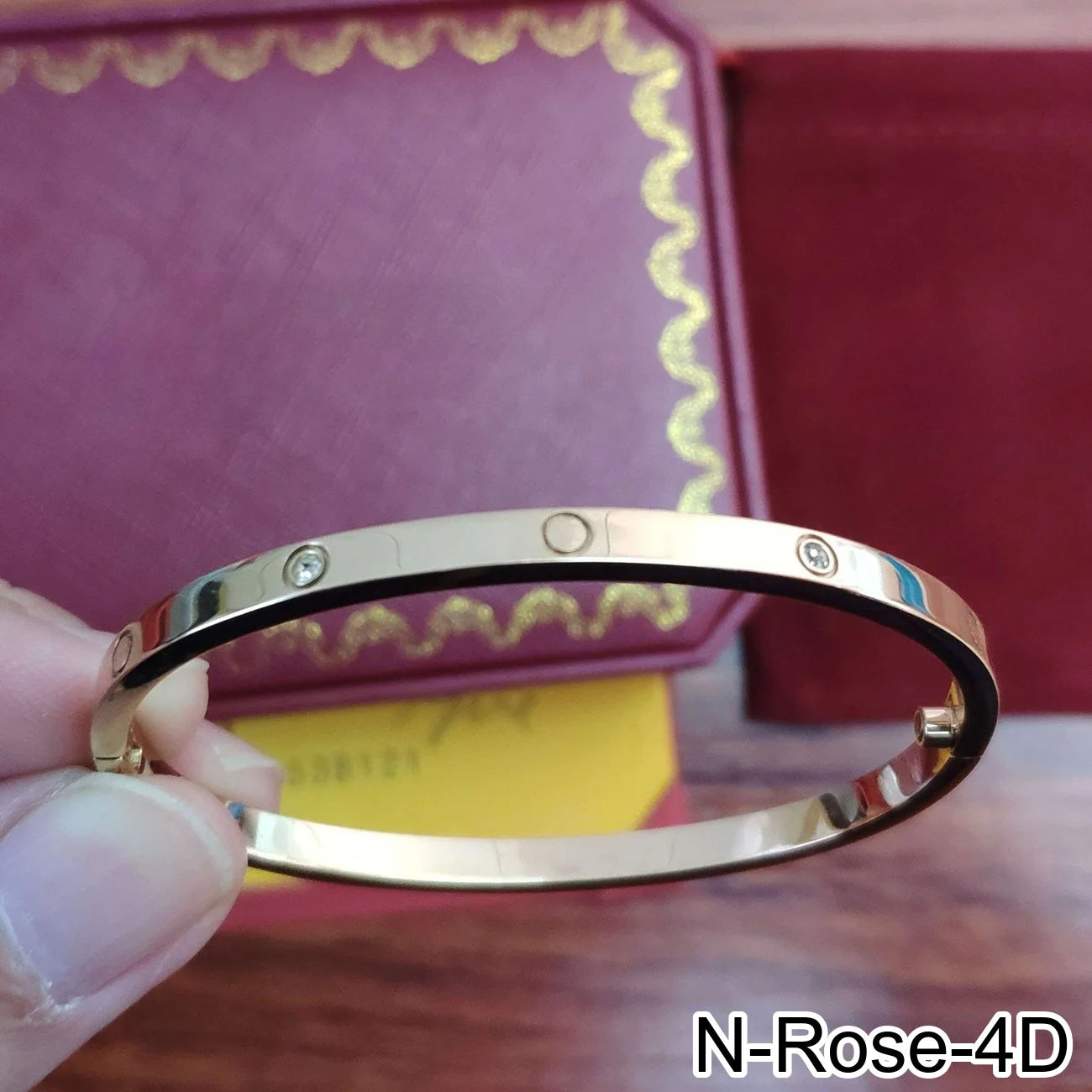 Rose Gold Silver Plated Diamond Studded Bangle Bracelet for Women 16 17 18 19 Size Fashion Jewelry Bracelets