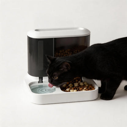 Automatic Pet Feeder Water Bowls Food Intelligent Electric Pet Food Dish Smart Timer Dog Bowl All-in-One Feeding Station