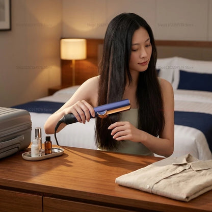 Two-in-one hair dryer and ion straightener-compact and lightweight,providing quick styling.Suitable for both home use and travel