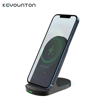 Fast Wireless Charger Stand Pad for iPhone 16 15 14 13 8 X Samsung Galaxy S24 S23 S21 S20 S10 Xiaomi Wireless Charging Station