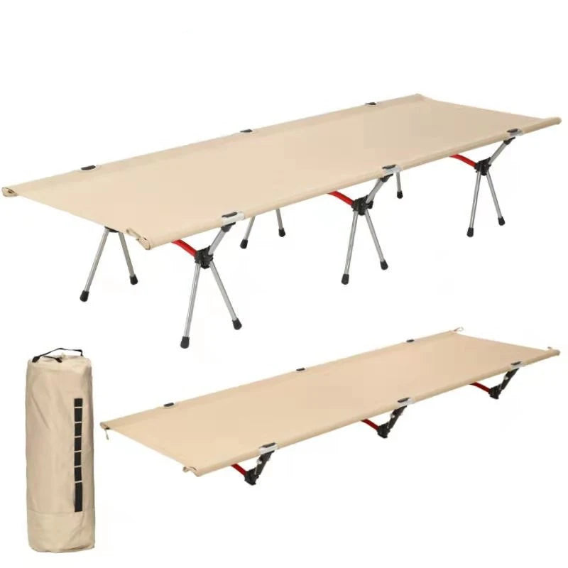 Folding Camping Cot, Adjustable Height, Lightweight Sleeping Bed, Tent Cot, with Storage Bag, Comfortable for Outdoor&Indoor