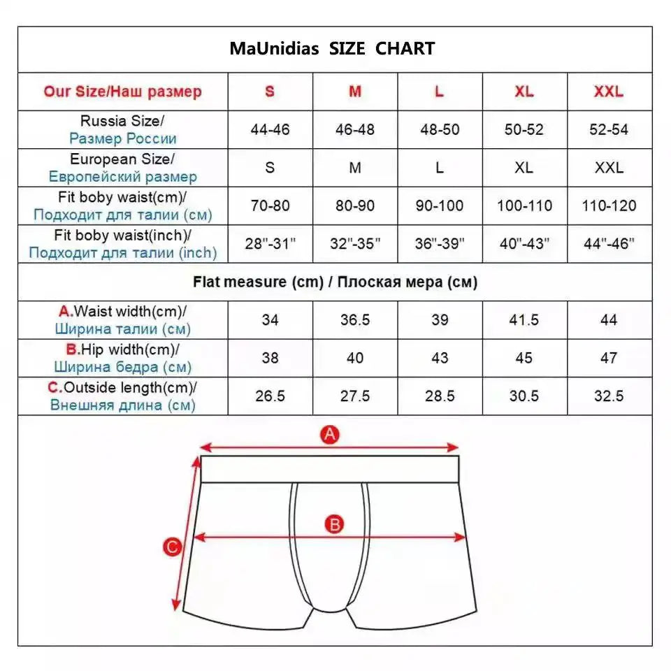 4pcs Man Underwear Cotton Boxer Shorts Sexy Underpants Slip Mens Boxershorts Men's Panties Pack Brand