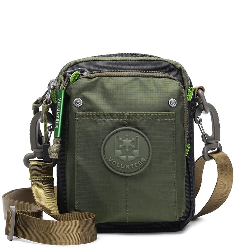 VOLUNTEER Crossbody Bags for Men Fashion Waterproof Phone Oxford Cloth Casual Small Messenger Men's Shoulder Sling Bag 1652-11