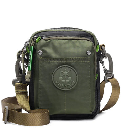 VOLUNTEER Crossbody Bags for Men Fashion Waterproof Phone Oxford Cloth Casual Small Messenger Men's Shoulder Sling Bag 1652-11