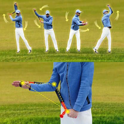 Golf Swing Trainer Aid Golf Spinner Swing Motion Trainer Golf Posture Correction Improving Gesture for Golf Beginners New
