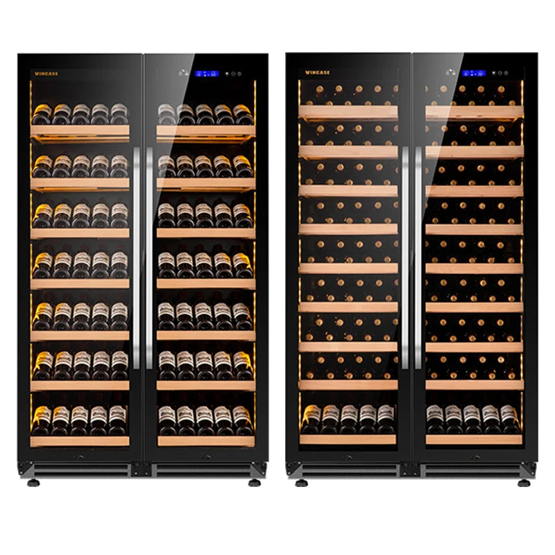 JiuFu Thermoelectric Dual Zone Wine Cooler Cellar Wine Cooling Fridge Corner Wine bar Cabinet  for Home