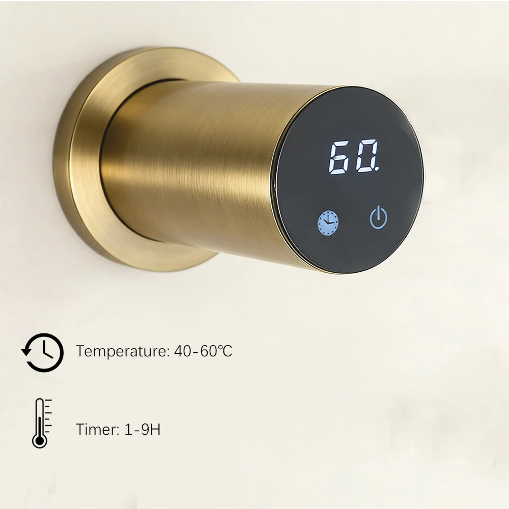 Modern Electric Heated Towel Rack Wall Mounted Bathroom Towel Warmer Heated Towel Rail Heater 3Bars Stainless Steel 220V/110V