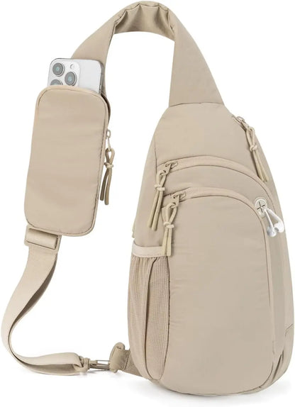 Sling Bag Nylon Crossbody Bags For Women with Anti-theft RFID Blocking Pocket Cross Body Purse Adjustable Shoulder Strap