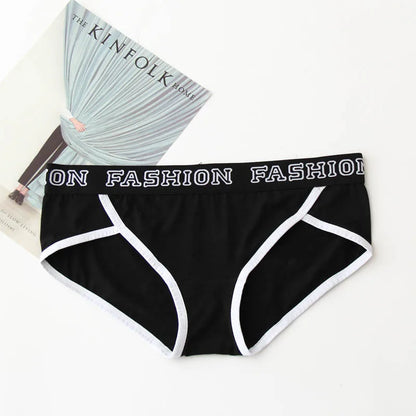 Sports Fitness Cotton Boxer Pants Elasticity Belt Women's Underpants Breathable Antibacterial Knickers Loose Hip-Wrapped Briefs