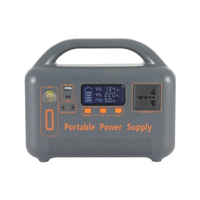 Portable Upgrade 500W 220V 461WH LiFePO4 Power Bank for Solar Charging Emergency Lighting Power Station with Camp Solar Panel