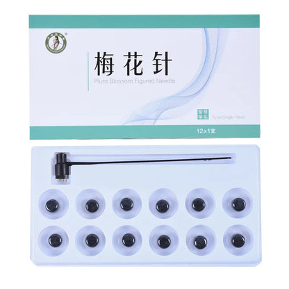 Chineses 7 Star Needle & Plum Blossom Dermal Hammer Seven Star Acupuncture Needle Set Replaceable Needle Heads