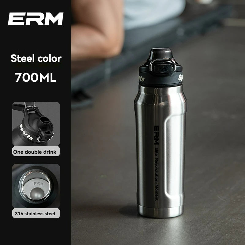 Insulated Water Bottle Stainless Steel Tumble Cycling Cold And Hot Flasks Double Wall Portable With Handle Sports Outdoor Cup