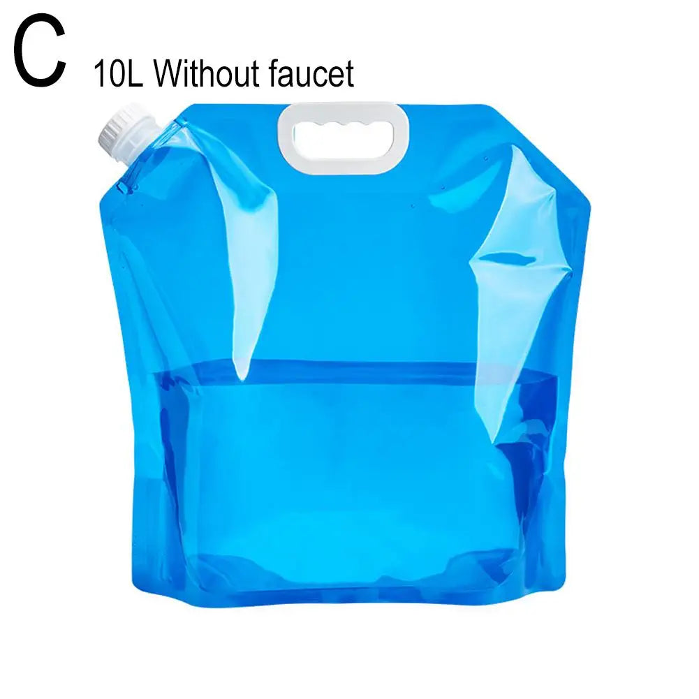 5/10l Portable Camping Water Bag Foldable Drinking Water Bucket Large