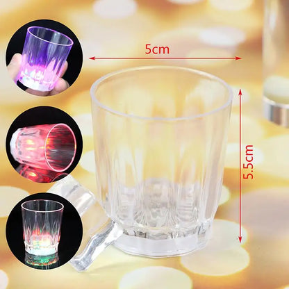 LED Automatic Flashing Cup Sensor Light Up Mug Wine Beer Whisky Shot Drink for Glow Christmas Party Bar Club Birthday Drinkware