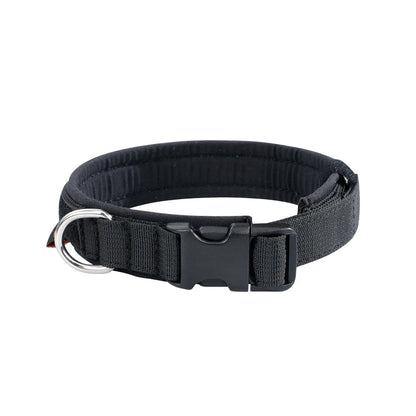 Tactical Dog Collar Puppy Collars Adjustable Soft Nylon Outdoor Training Collar Medium Large Dog German Shepherd Training Collar