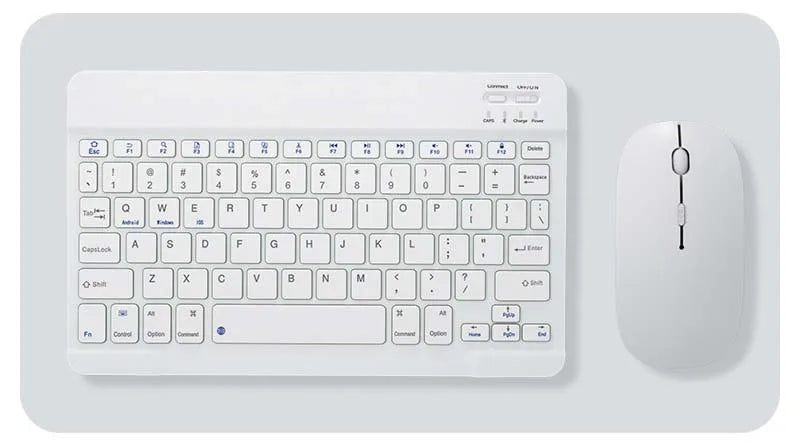 with Bluetooth Keyboard Mouse for Oukitel RT8 RT7 RT6 RT3 RT10 78Key Rechargeable Wireless 10inch Keyboard Mice Set Combo