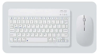 with Bluetooth Keyboard Mouse for Oukitel RT8 RT7 RT6 RT3 RT10 78Key Rechargeable Wireless 10inch Keyboard Mice Set Combo
