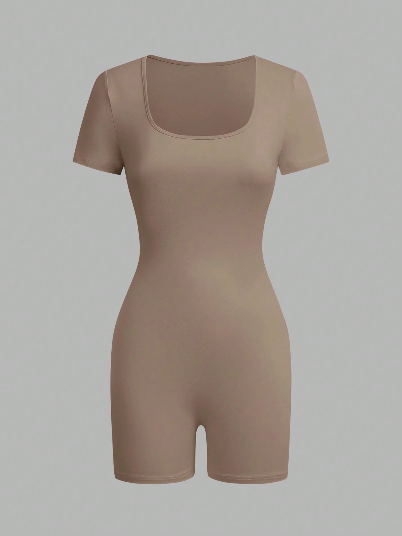 American short-sleeved outdoor and sports clothing, yoga integrated sports suit, women's fitness stretchy tight-fitting clothes