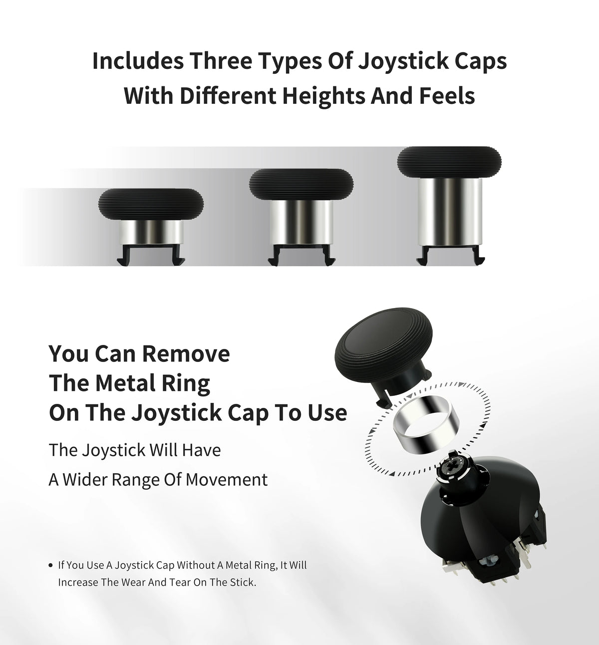 GuliKit NS55 720° Tension Adjustable TMR Joystick for Switch Pro Xbox Series PS4 PS5 Edge Gamepad Controller Game Accessories