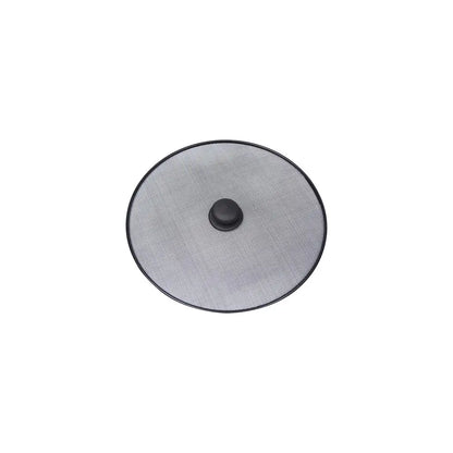 Black Splatter Screen Anti Grease Frying Pan Oil Splash Guard Fine Mesh Splash Guard Cover Lid Gadget Kitchen Tool with Handle