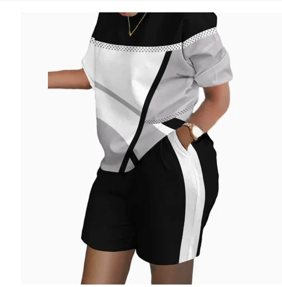Sexy Women T-shirt Blouses 2 Piece Sets Suit Letter O-neck Backless Tops Pencil Long Pants Set Casual 2 Piece Sets Woman Clothes