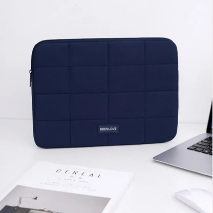 14/15.6inch Quilted Tablet Bag Shockproof Solid Color Travel Tablet Sleeve Wear-resistant Ultralight Tablet Protection Cases