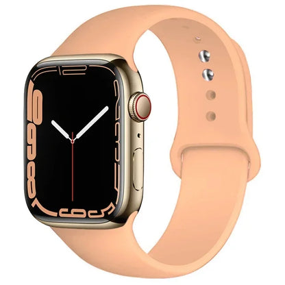 Silicone Band For Apple Watch straps 49mm 40mm 44 mm 45mm 46mm 42mm 41mm 38mm sports bracelet iWatch series 10 9 8 3 SE ultra 2