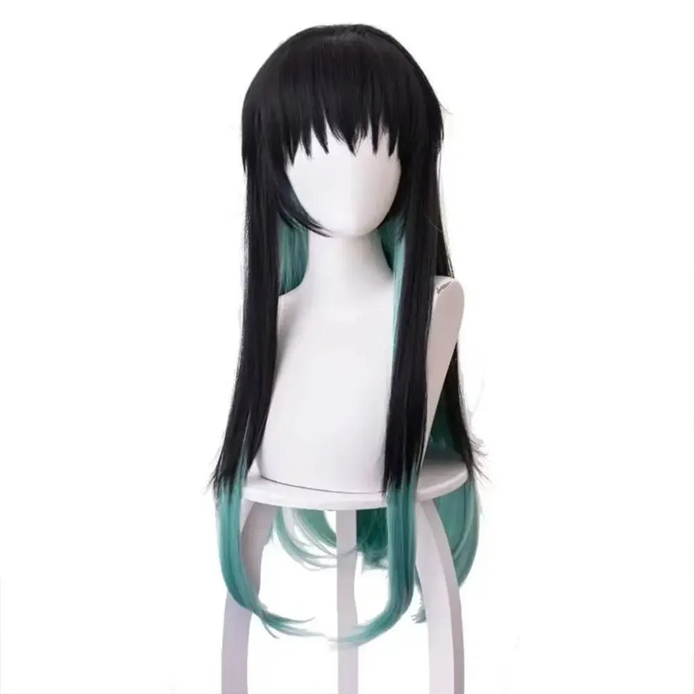 2026 Anime Character Tokito Muichiro Cosplay Costume Uniform Wig Adult  Halloween Outfit